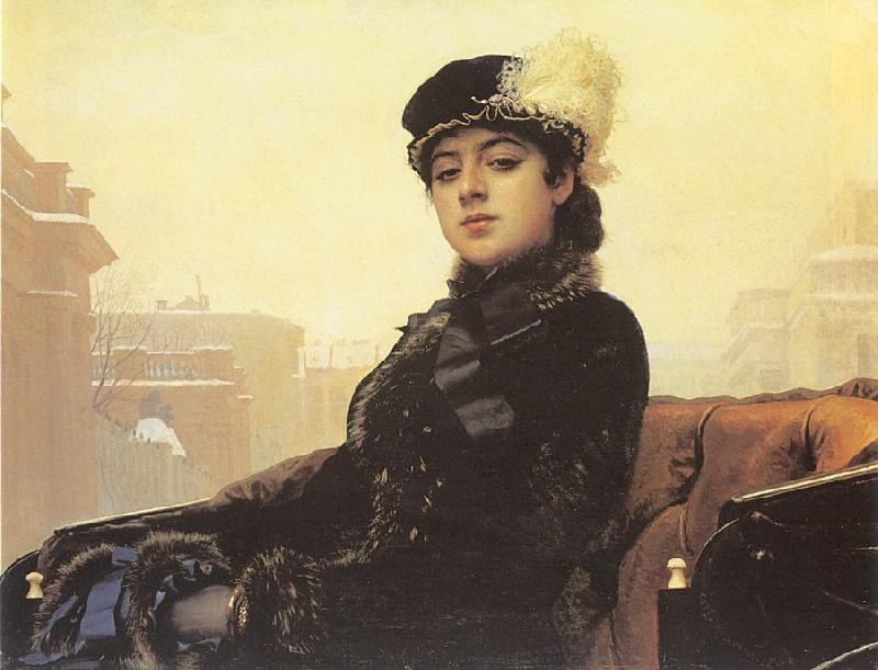 Kramskoy, Ivan Nikolaevich Portrait of a Woman oil painting image